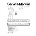 Panasonic MX-GX1561WTQ Service Manual