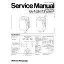 Panasonic NA-F42H1T, NA-F42H1P Service Manual