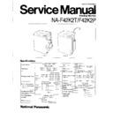 Panasonic NA-F42K2T, NA-F42K2P Service Manual
