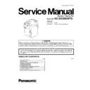 Panasonic NC-DG3000WTS (serv.man2) Service Manual Simplified
