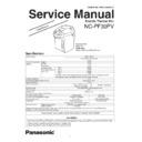 Panasonic NC-PF30PV, NC-PF30PVWTW Service Manual Supplement