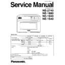 Panasonic NE-2740EPG, NE-1880, NE-1840, NE-1540 Service Manual