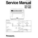 Panasonic NE-2780, NE-1880 Service Manual
