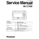 Panasonic NE-C1558 (serv.man2) Service Manual