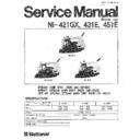 Panasonic NI-421GX, NI-431E, NI-451E Service Manual