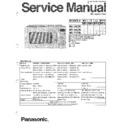 Panasonic NN-5458L, NN-6458L, NN-7458L Service Manual