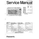 Panasonic NN-5508L, NN-5558L, NN-6508L, NN-6558L, NN-7508L, NN-7558L Service Manual