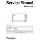 Panasonic NN-6555A Service Manual