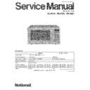 Panasonic NN-6655, NN-5655, NN-5625 Service Manual