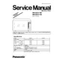 Panasonic NN-GD577M, NN-GD577W, NN-GD577MZPE, NN-GD577WZPE Service Manual Simplified