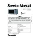 Panasonic NN-GT260M, NN-GT260W, NN-GT260MZPE, NN-GT260WZPE Service Manual