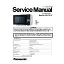 Panasonic NN-GT261WZPE Service Manual