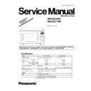 Panasonic NN-GX36BF, NN-GX31WF Service Manual Simplified
