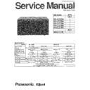 Panasonic NN-L737BA, NN-L727BA, NN-L627BA, NN-L537BA, NN-L527BA, MQS1072E Service Manual