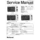 Panasonic NN-S566WA, NN-S646BA, NN-S646WA, NN-S676WA Service Manual