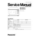 nn-sd381szpe, nn-sd361mzpe service manual