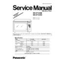 Panasonic NN-ST338M, NN-ST338W, NN-ST338MZPE, NN-ST338WZPE Service Manual Simplified