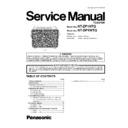 Panasonic NT-ZP1HTQ, NT-DP1WTQ Service Manual