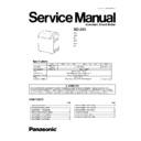 Panasonic SD-253 Service Manual