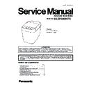 Panasonic SD-ZP2000KTS Service Manual