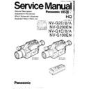 Panasonic NV-G2E, NV-G2B, NV-G2A, NV-G200EN, NV-G1E, NV-G1B, NV-G1A, NV-G100EN Service Manual