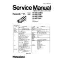 Panasonic NV-MX350EG, NV-MX350B, NV-MX350EN, NV-MX350A Service Manual