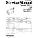 Panasonic NV-RX1EG, NV-RX1B, NV-RX1A, NV-RX1EN, NV-RX2EG, NV-RX2B, NV-RX2A, NV-RX2EN Other Service Manuals