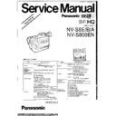 Panasonic NV-S8E, NV-S8B, NV-S8A, NV-S800EN Service Manual Simplified