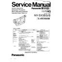 Panasonic NV-SX3EG, NV-SX3B Service Manual
