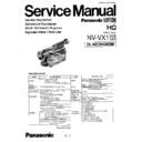 Panasonic NV-VX1EG, NV-VX1B, NV-VX1A, NV-VX1EN Service Manual