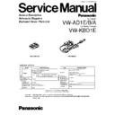 Panasonic VW-AD1E, VW-AD1BA, VW-KBD1E Service Manual