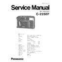 Panasonic C-225EF Service Manual