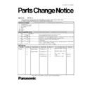 Panasonic EP-MA70, EP-MA70CX890, EP-MA70KX890, EP-MA70CX892 Service Manual Parts change notice