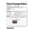 Panasonic EY7440-U1, EY7440-X8 Service Manual Parts change notice