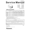 fv-12ns1, fv-15ns1, fv-18ns1, fv-18nf1, fv-20ns1, fv-23nl1, fv-25ns1, fv-25nf1 service manual