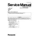 Panasonic KV-S1045C (serv.man2) Service Manual Supplement