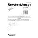 Panasonic KV-S1057C, KV-S1027C, KV-SL1066, KV-SL1056, KV-SL1055, KV-SL1036, KV-SL1035 (serv.man2) Service Manual Supplement