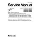 Panasonic KV-S2025C, KV-S2026C, KV-S2045C, KV-S2046C Service Manual Supplement