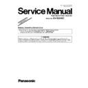 Panasonic KV-S2048C (serv.man2) Service Manual Supplement