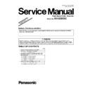 Panasonic KV-S5055C Service Manual Supplement