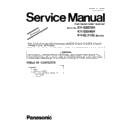 Panasonic KV-S5076H-U, KV-S5046H-U, KV-SL5100 Service Manual Supplement