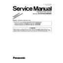 Panasonic KV-S7065C Service Manual Supplement