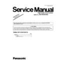 Panasonic KV-S7075C (serv.man3) Service Manual Supplement