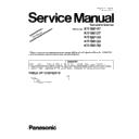 Panasonic KV-S8147, KV-S8127, KV-S8150, KV-S8130, KV-S8120 (serv.man2) Service Manual Supplement