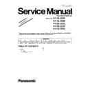 kv-sl3066, kv-sl3056, kv-sl3055, kv-sl3036, kv-sl3035 (serv.man3) service manual supplement