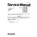 Panasonic KV-SL3066, KV-SL3056, KV-SL3055, KV-SL3036, KV-SL3035 (serv.man4) Service Manual Supplement