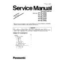 Panasonic KV-SL3066, KV-SL3056, KV-SL3055, KV-SL3036, KV-SL3035 (serv.man5) Service Manual Supplement