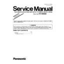 Panasonic KV-SS020 Service Manual Supplement