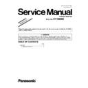 Panasonic KV-SS080 (serv.man2) Service Manual Supplement
