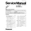 Panasonic KV-SS905C, KV-SS905CCN Service Manual Supplement